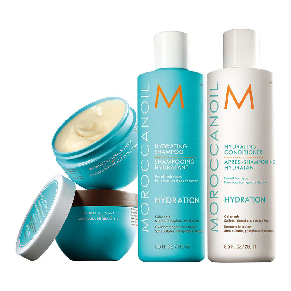 Moroccanoil Hydrating Shampoo, Conditioner And Intense Hydrating Mask - Combo