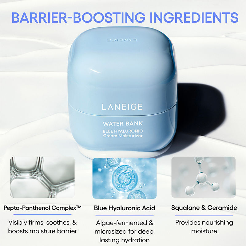 LANEIGE Water Bank Blue Hyaluronic Cream Moisturizer
(50ml)