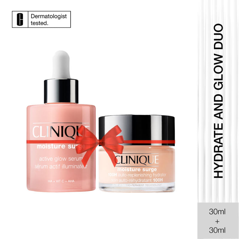 Clinique Moisture Surge Duo (Glow Serum + 100H Moisturiser)
(2pcs)
