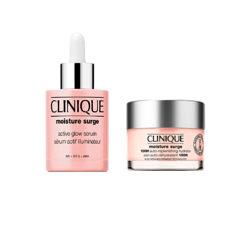 Clinique Moisture Surge Duo (Glow Serum + 100H Moisturiser)
(2pcs)