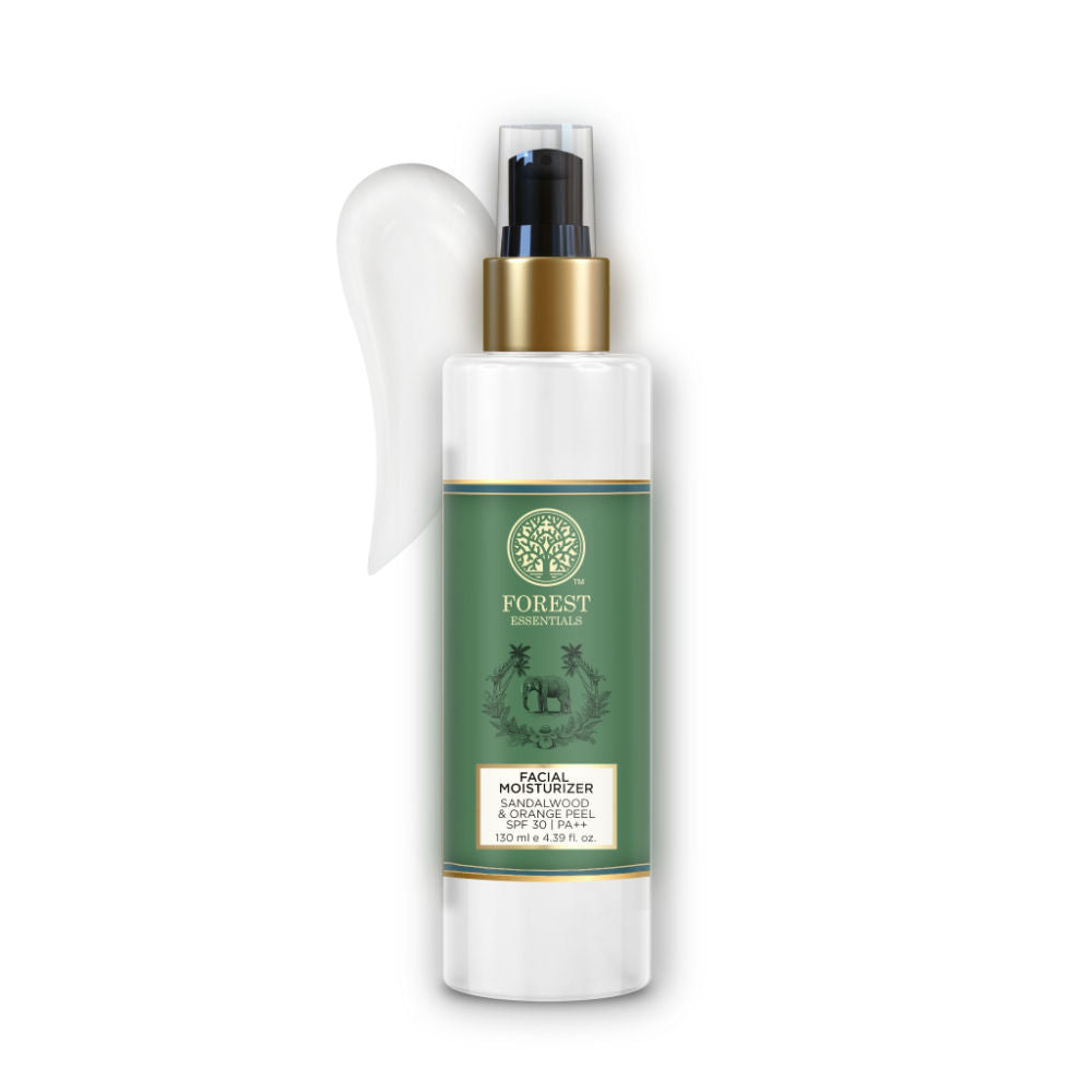 Forest Essentials Hydrating Facial Moisturiser with SPF 30 PA++ Sandalwood & Orange Peel
(130ml)