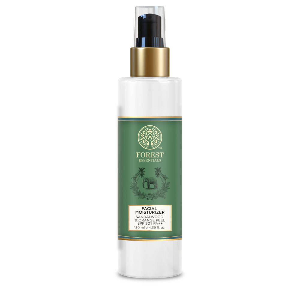 Forest Essentials Hydrating Facial Moisturiser with SPF 30 PA++ Sandalwood & Orange Peel
(130ml)