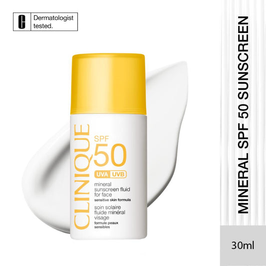 Clinique SPF 50 UVA/UVB Mineral Sunscreen Fluid For Face
(30ml)