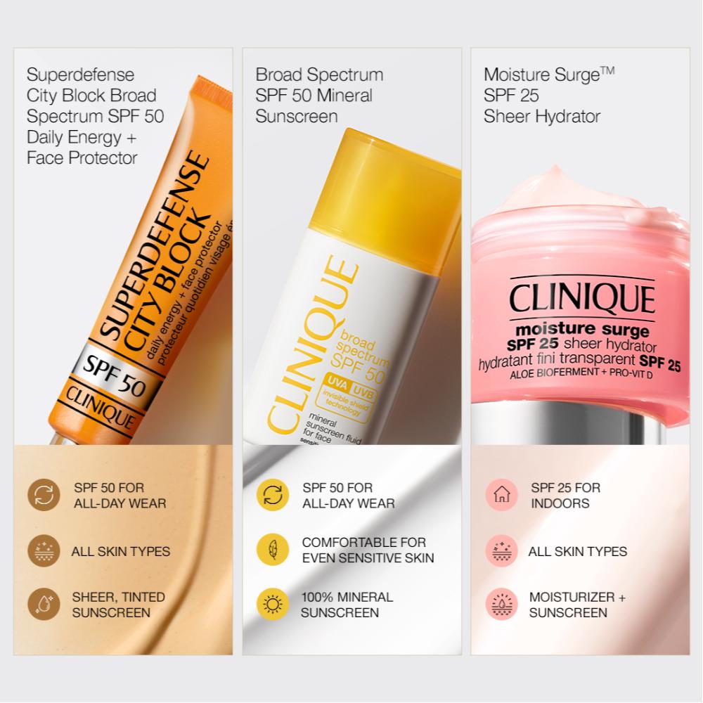 Clinique SPF 50 UVA/UVB Mineral Sunscreen Fluid For Face
(30ml)