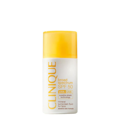 Clinique SPF 50 UVA/UVB Mineral Sunscreen Fluid For Face
(30ml)