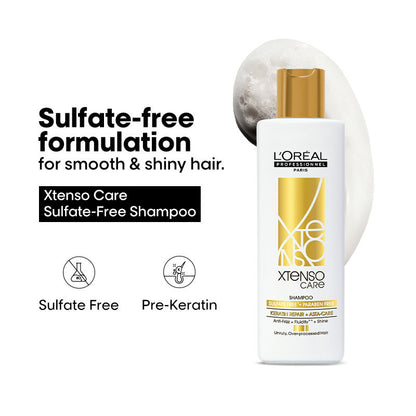 L'Oreal Professionnel Xtenso Care Sulfate-Free Shampoo, Frizz-Free & Shiny Hair With Pro-Keratin
(250ml)