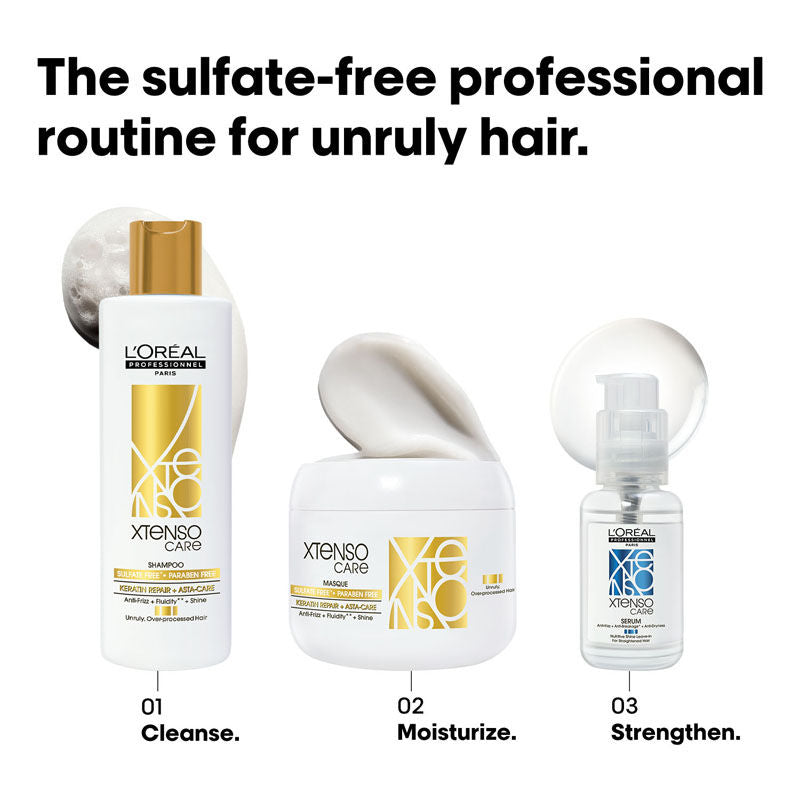 L'Oreal Professionnel Xtenso Care Sulfate-Free Shampoo, Frizz-Free & Shiny Hair With Pro-Keratin
(250ml)