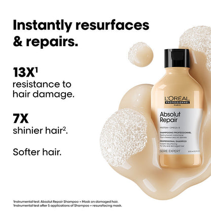 L'Oréal Professionnel Absolut Repair Shampoo For Dry and Damaged Hair With Protein & Omega-9
(300ml)