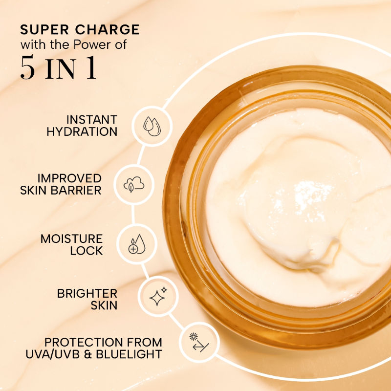 RAS Luxury Oils Super Charge Day Cream With Multivitamin Spf 30 Pa++++ Reduces Dark Spots
(50 g)