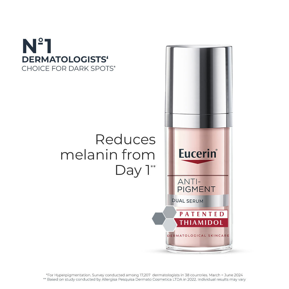 Eucerin Anti-Pigment Dual Serum With Thiamidol & Hyaluronic Acid , Reduces Dark Spots & Rejuvenates
(30ml)