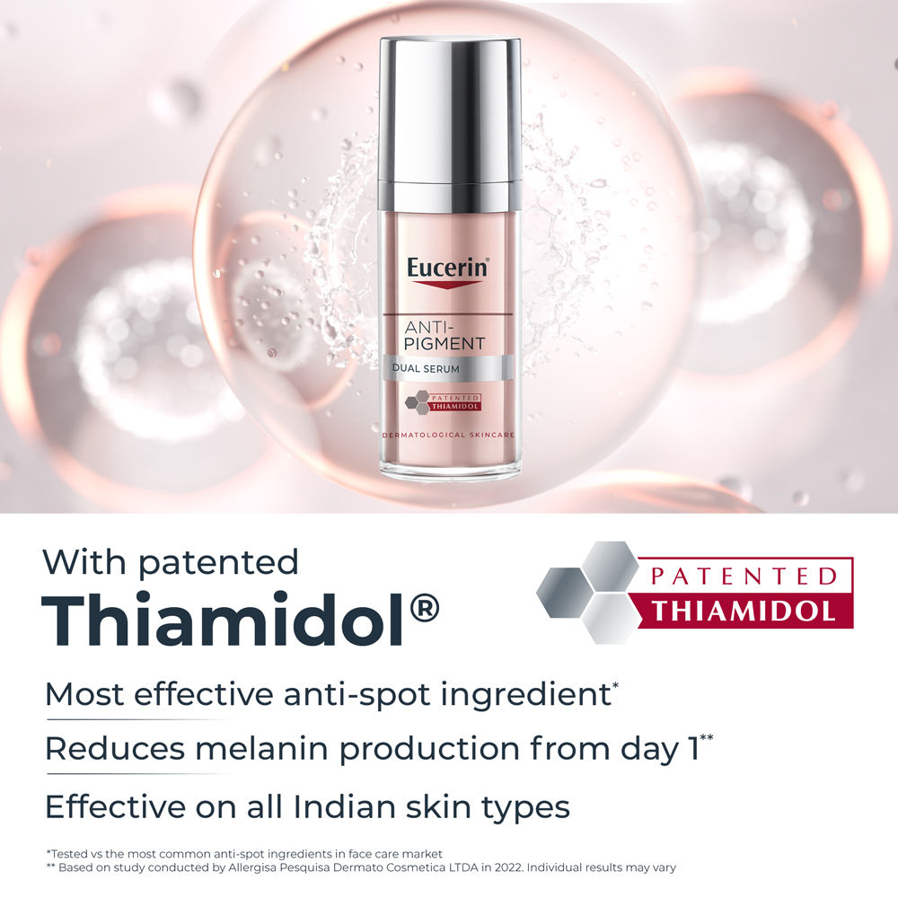 Eucerin Anti-Pigment Dual Serum With Thiamidol & Hyaluronic Acid , Reduces Dark Spots & Rejuvenates
(30ml)