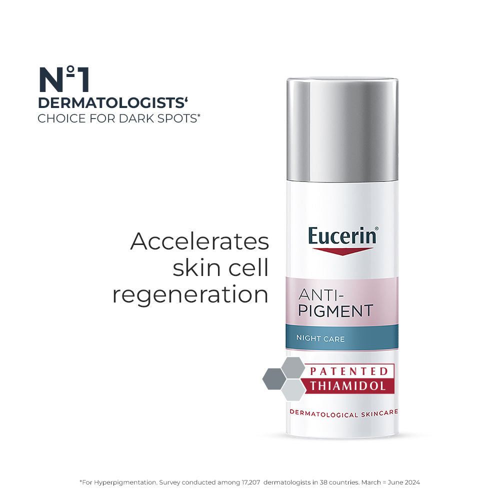 Eucerin Anti-Pigment Night Cream With Thiamidol Reduces Dark Spots & Night Regeneration
(50ml)