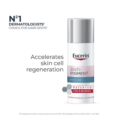 Eucerin Anti-Pigment Night Cream With Thiamidol Reduces Dark Spots & Night Regeneration
(50ml)