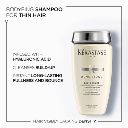 Kerastase Densifique Shampoo For Thinning Hair, With Hyaluronic Acid, Adds Volume
(250ml)