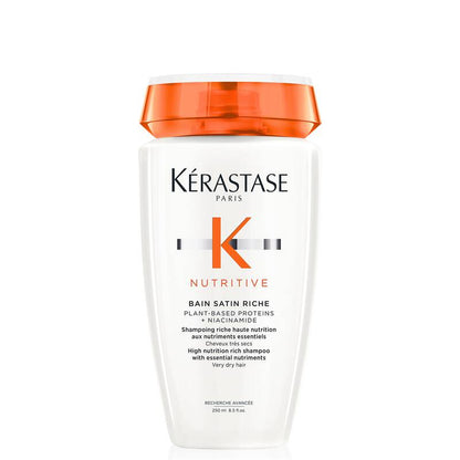 Kerastase Nutritive Riche Shampoo For Dry Hair, With Proteins & Niacinamide, Vegan
(250ml)