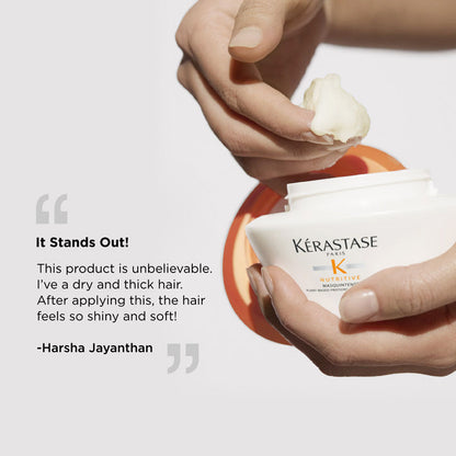 Kerastase Nutritive Masquintense Hair Mask, With Proteins & Niacinamide, Vegan
(200ml)