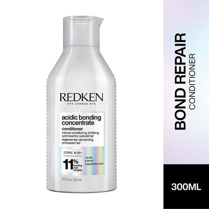 Redken Acidic Bonding Concentrate Conditioner With Citric Acid - Bond Repair For Damaged Hair
(300ml)