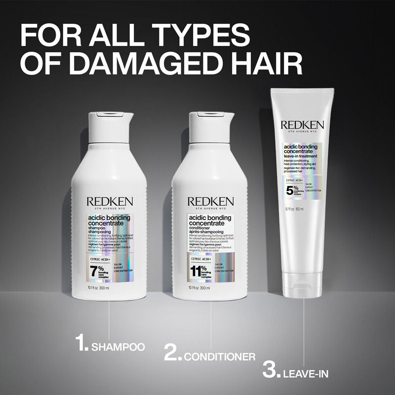 Redken Acidic Bonding Concentrate Conditioner With Citric Acid - Bond Repair For Damaged Hair
(300ml)