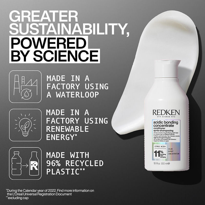 Redken Acidic Bonding Concentrate Conditioner With Citric Acid - Bond Repair For Damaged Hair
(300ml)