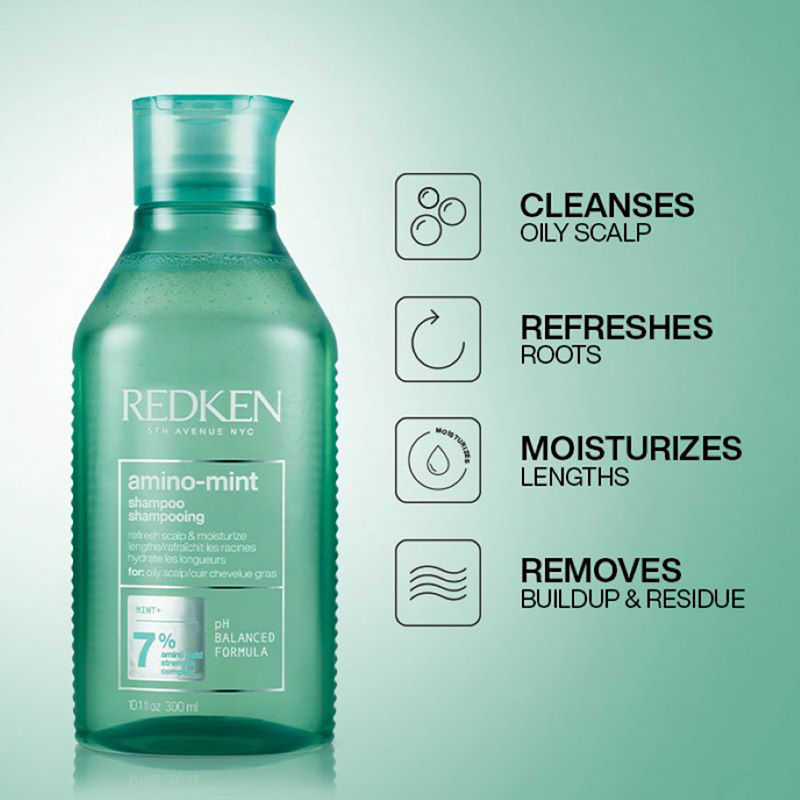 Redken Scalp Care & Damaged Hair Combo - Amino Mint Shampoo & Acidic Bonding Concentrate Conditioner