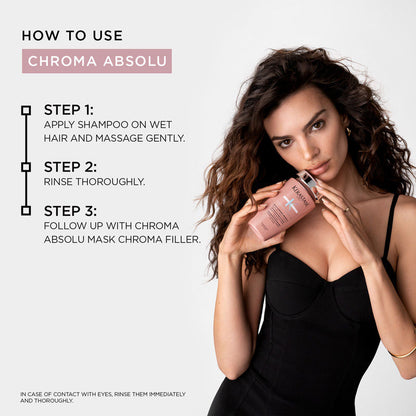 Kerastase Chroma Absolu Bain Respect Shampoo For Colour Treated Fine Hair, Sulphate-Free
(250ml)