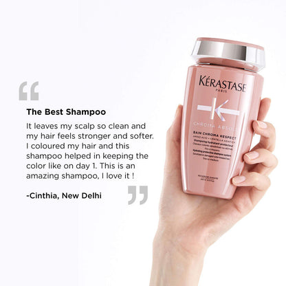 Kerastase Chroma Absolu Bain Respect Shampoo For Colour Treated Fine Hair, Sulphate-Free
(250ml)