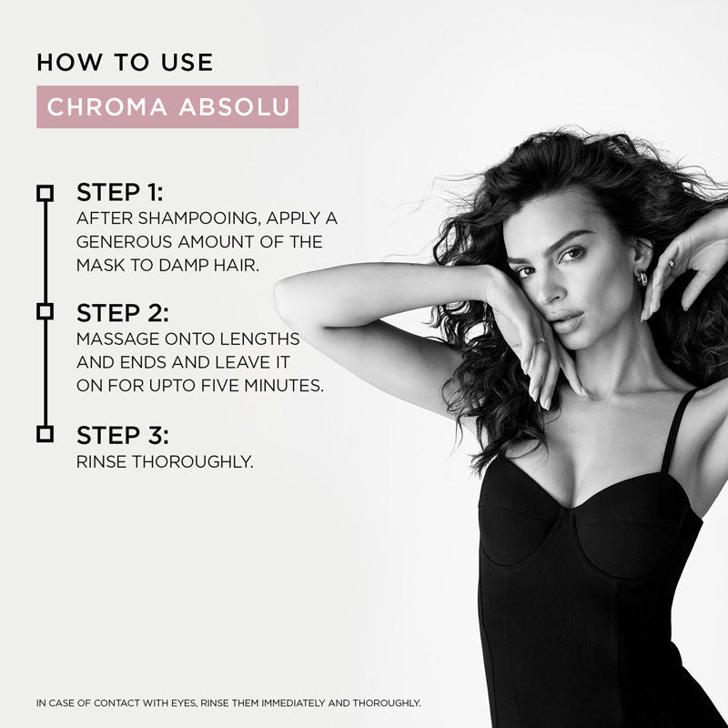 Kerastase Chroma Absolu Masque Chroma Filler Hair Mask For Color Protection & Nourishment, With Amino Acid
(200ml)