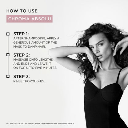 Kerastase Chroma Absolu Masque Chroma Filler Hair Mask For Color Protection & Nourishment, With Amino Acid
(200ml)