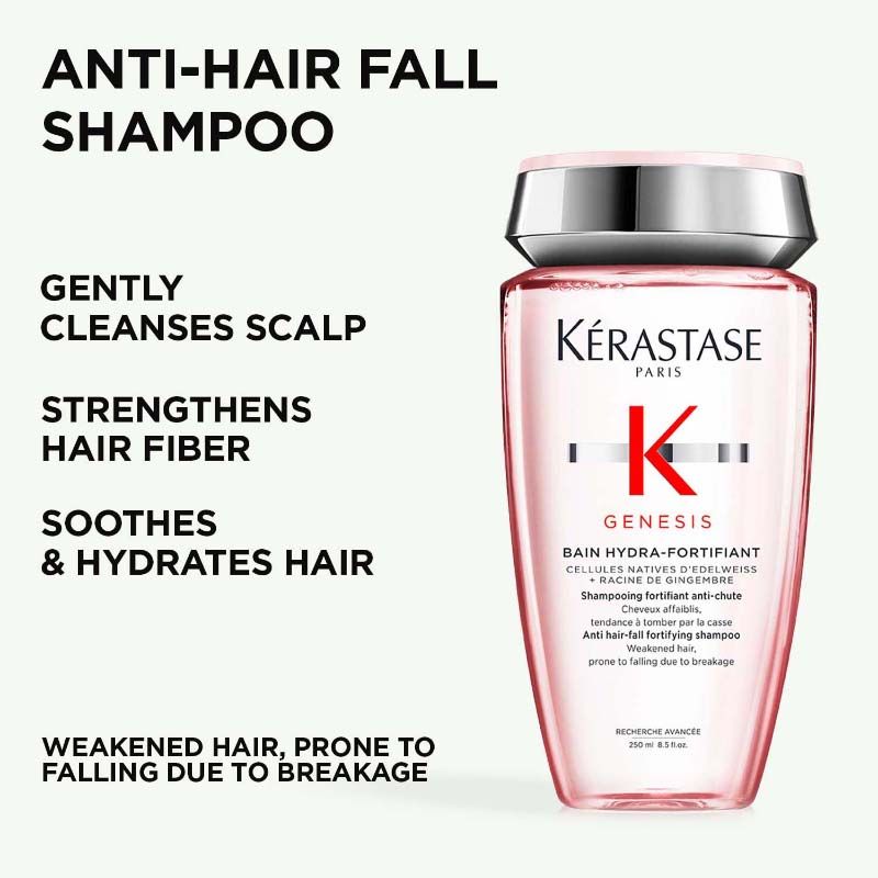 Kerastase Genesis Hydra-Fortifiant Anti-Hair Fall Shampoo For Normal To Oily Hair
(250ml)