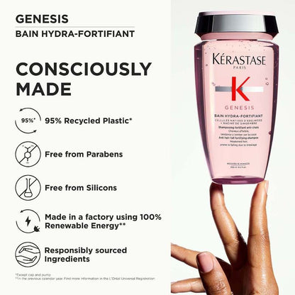 Kerastase Genesis Hydra-Fortifiant Anti-Hair Fall Shampoo For Normal To Oily Hair
(250ml)