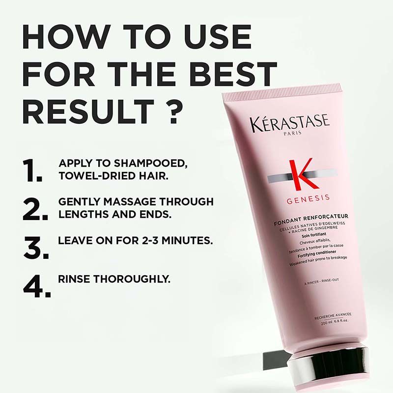 Kerastase Genesis Conditioner For Fine To Medium Hair, Adds Strength & Reduces Hair Fall & Breakage
(200ml)