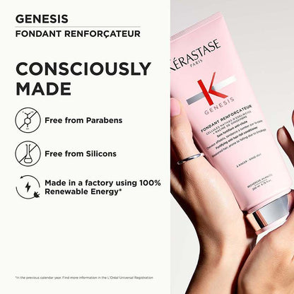 Kerastase Genesis Conditioner For Fine To Medium Hair, Adds Strength & Reduces Hair Fall & Breakage
(200ml)