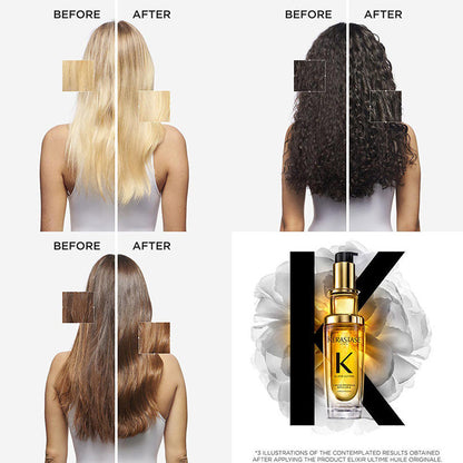 Kérastase Elixir Ultime Hair Oi-In-Serum For All Hair Types, 2x Shinier Hair
(30ml)