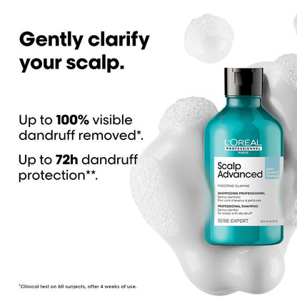 L'Oreal Professionnel Scalp Advanced Anti-Dandruff Dermo-Clarifier Shampoo + Metal Dx Hair Mask
(2pcs)