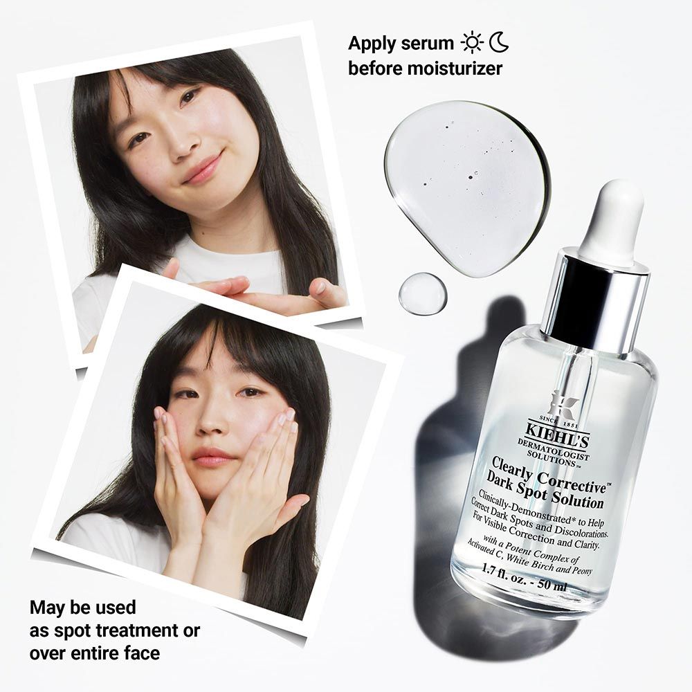 Kiehl's Clearly Corrective Dark Spot Solution With Activated C & Buffered Salicylic Acid
(50ml)