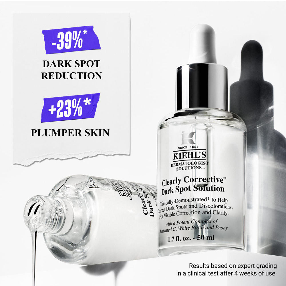 Kiehl's Clearly Corrective Dark Spot Solution With Activated C & Buffered Salicylic Acid
(50ml)