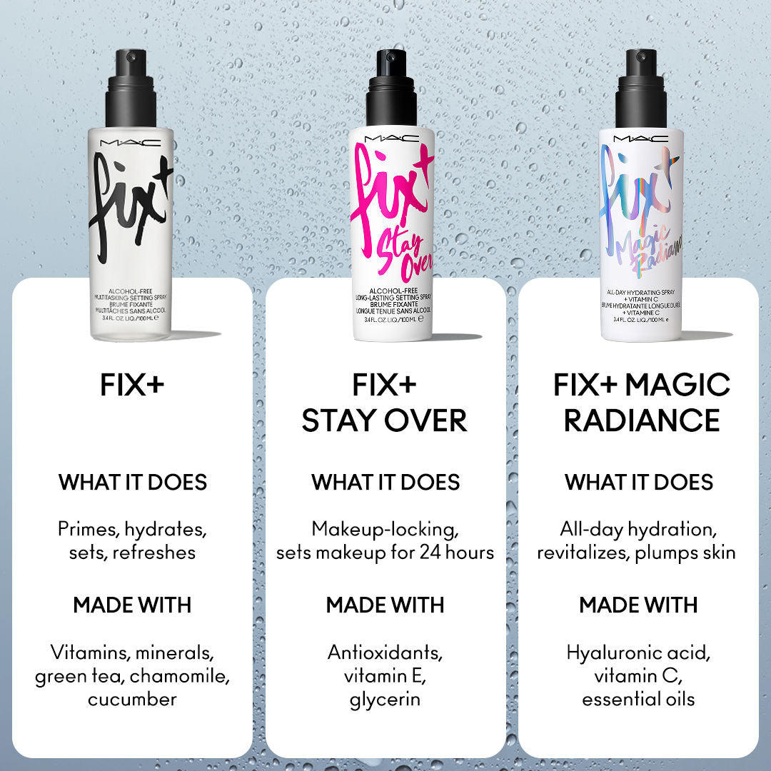 M.A.C Prep + Prime Fix+ (Alcohol Free) Setting Spray - Original (Makeup Fixer) With Green Tea
(100ml)