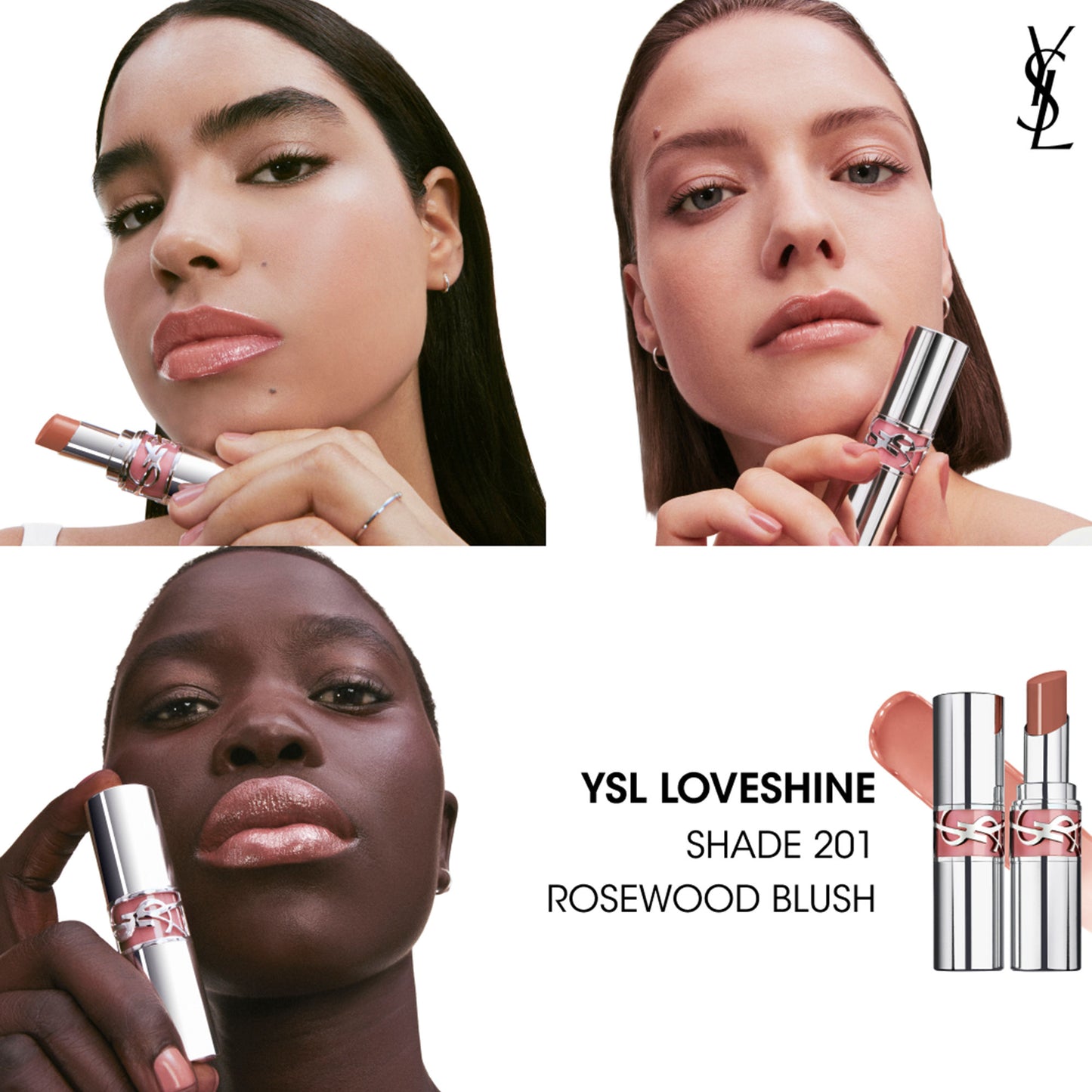 Yves Saint Laurent Loveshine Lipstick - 201 Rosewood Blush
(3.2g)