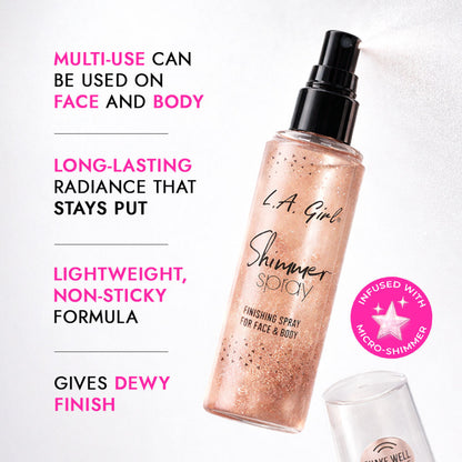 L.A Girl Shimmer Spray - Rose Gold
(80ml)