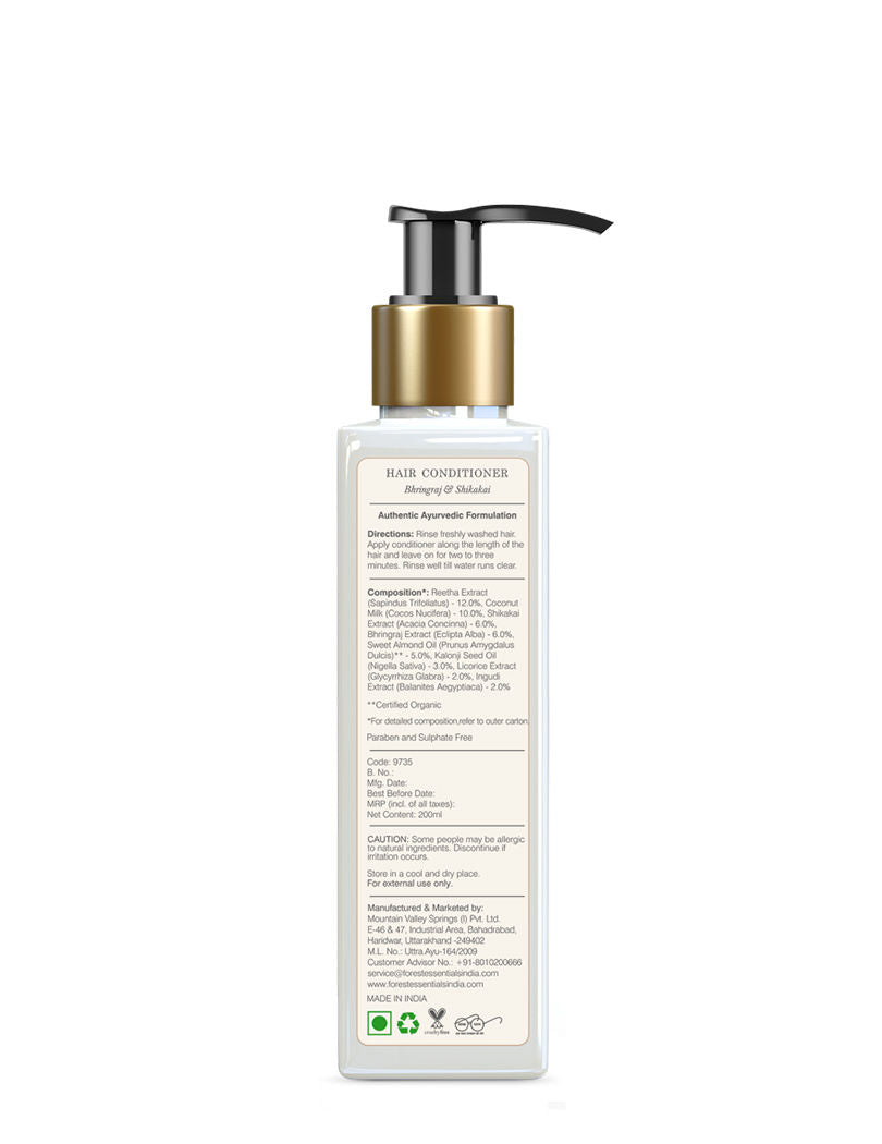 Forest Essentials Hair Conditioner Bhringraj & Shikakai - Ayurvedic, Natural - Sulphate Free
(200ml)