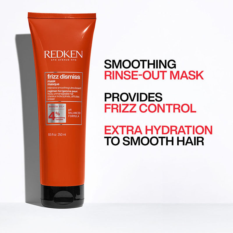 Redken Frizz Dismiss Sulphate Free Shampoo, Hair Mask & Rebel Tame Cream Combo