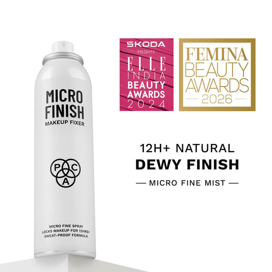 PAC Micro Finish Makeup Fixer Spray - Quick Drying Microfine Mist, Longlasting Sweatproof Formula
(120ml)