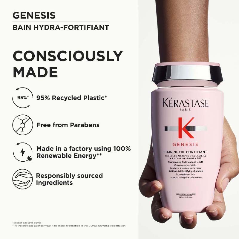 Kerastase Genesis Nutri-Fortifiant Anti-Hair Fall Shampoo For Normal To Dry Hair
(250ml)