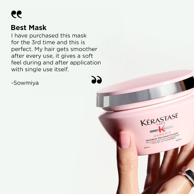 Kerastase Genesis Hair Mask For Medium To Thick Hair, Adds Strength & Reduces Hair Breakage
(200ml)