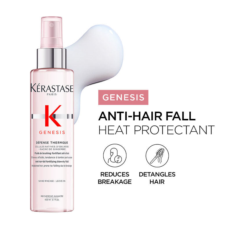 Kerastase Genesis Defense Heat Protection & Blow-Dry Hair Spray, Minimises Breakage
(150ml)