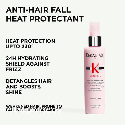 Kerastase Genesis Defense Heat Protection & Blow-Dry Hair Spray, Minimises Breakage
(150ml)