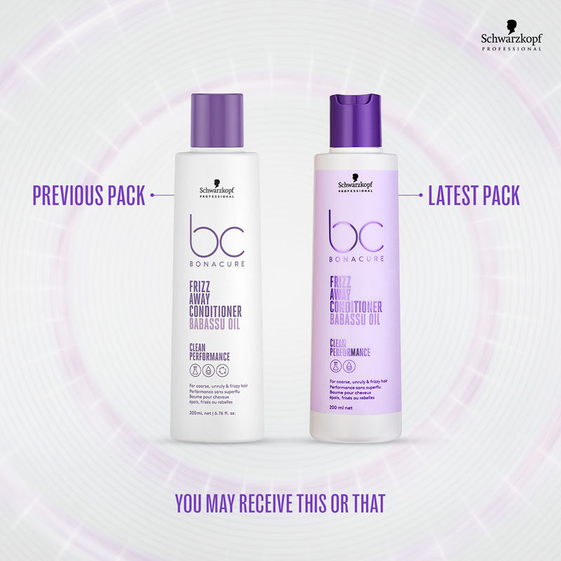 Schwarzkopf Professional Bonacure Frizz Away Shampoo + Conditioner + Mask Combo