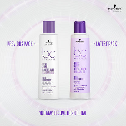 Schwarzkopf Professional Bonacure Frizz Away Shampoo + Conditioner + Mask Combo