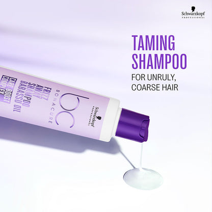 Schwarzkopf Professional Bonacure Frizz Away Shampoo + Conditioner + Mask Combo