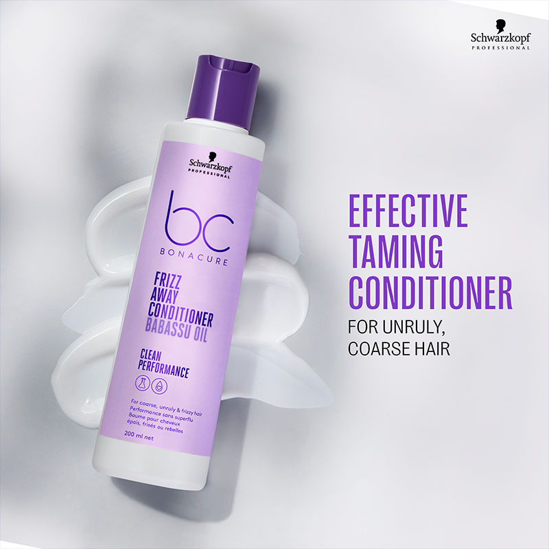 Schwarzkopf Professional Bonacure Frizz Away Shampoo + Conditioner + Mask Combo